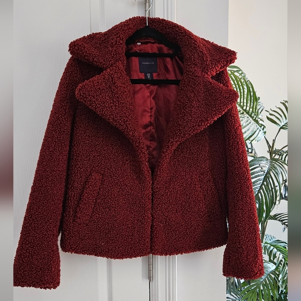 Amaryllis Red Teddy Jacket